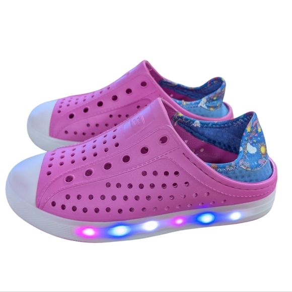 Skechers Foamies Guzman Flash Pink Shoes Size 4 - Picture 1 of 12